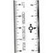 Center Finding Ruler, English, 6Inch