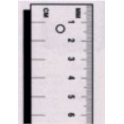 Fairgate Scale/Ruler Metric Calibrated Two Edges One Side 1MeterX35mm