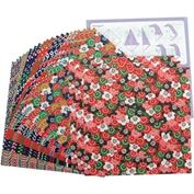 Yasutomo Origami Paper Yuzen Patterns 24 Sheet Assorted 5 7/8IN