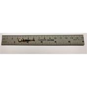 Fairgate Ruler Clip Ruler, Metric/English, 6"/15cm