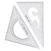Pacific Arc Triangle Clear 2pc Set 8"