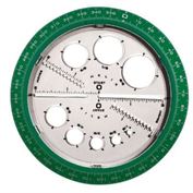 Helix Protractor Angle and Circle Maker 5 3/" diameter