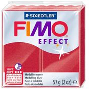 Fimo Effect Polymer Clay 57gm 2oz Metallic Ruby Red