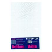 Staedtler 100% Rag Vellum, 8 x 8 Grid, 11" x 17", 50-Sheet Pad LIMITED STOCK
