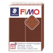 Fimo Polymer Clay Leather Effect 57gm 2oz Nut