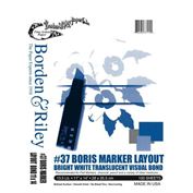 Borden & Rily Marker Layout #37 Boris Translucent Bond Pad of 50 sheets 9X12
