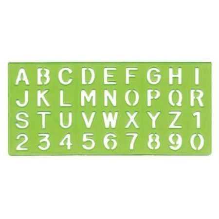 Alvin LS44 - 4-Piece Set Lettering Stencil Template