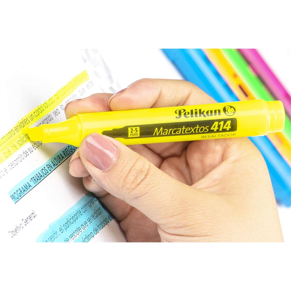 Pelikan Text Marker 414 Yellow Highlighters, 10pc LIMITED AVAILABILITY, 3 BOXES LEFT – Additional Image #1