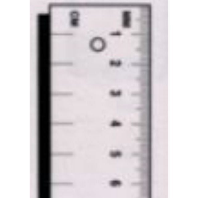 Fairgate Scale/Ruler metric Calibrated Two Edges One Side 2 metersX35mm