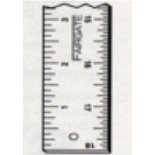 Fairgate Ruler No-Slip Inking-English Bottom Edge & Metric Top Edge 18"/45CM