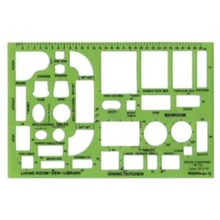 Template House Furnishings 1/8 Scale