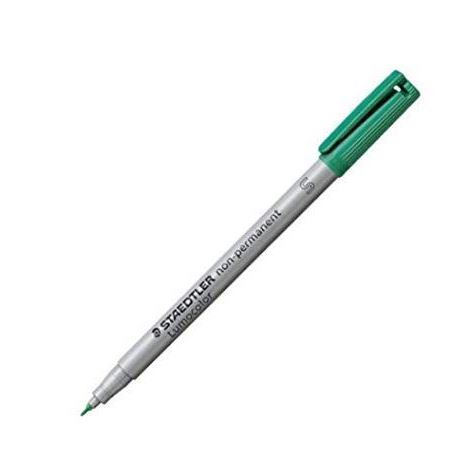 Staedtler Lumocolor 311 Pen Non-Permanent Superfine Green Box of 10
