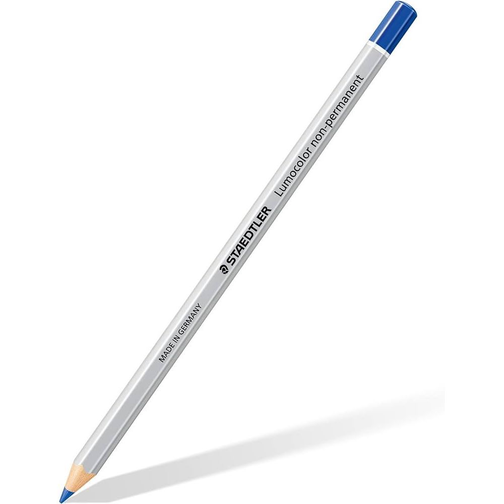 Staedtler Lumocolor Omnichrom Marking Non Permanent Blue Pencil Box of 12