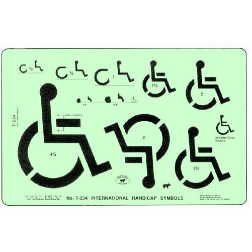 Timely Template Handicap Symbols