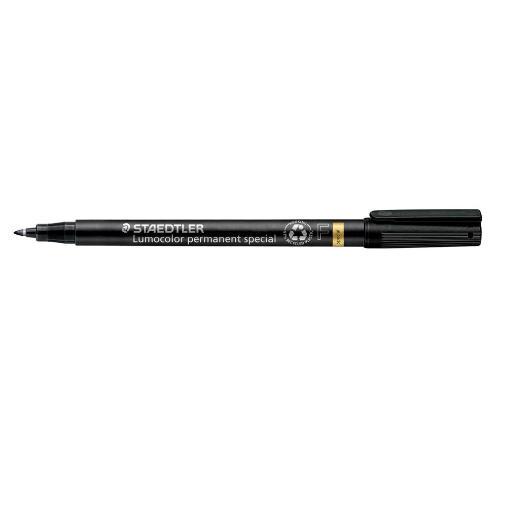 Staedtler Lumocolor 319 Pen Permanent Fine Special Black, Box of