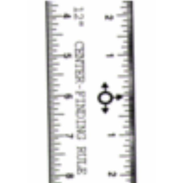 Fairgate RC36 36 in. Eluxite Aluminum Centering Rules