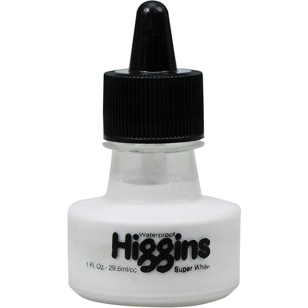 Higgins Ink Waterproof 1oz Super White