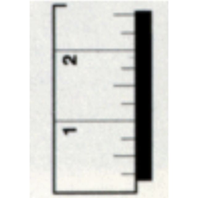 Ruler, 1/4" ", 1-1/2" x 20-1/4" (.090 thick), L-R