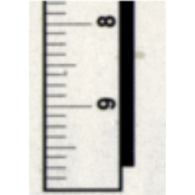 Ruler, 1/16 ", 1/2" x 96" (.063 thick), R-L, Top