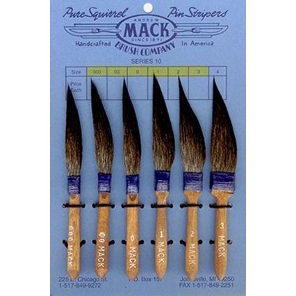 Original Mack Sword Striping Size 000 Series 10 Squirrel Hair Pinstriping Brush