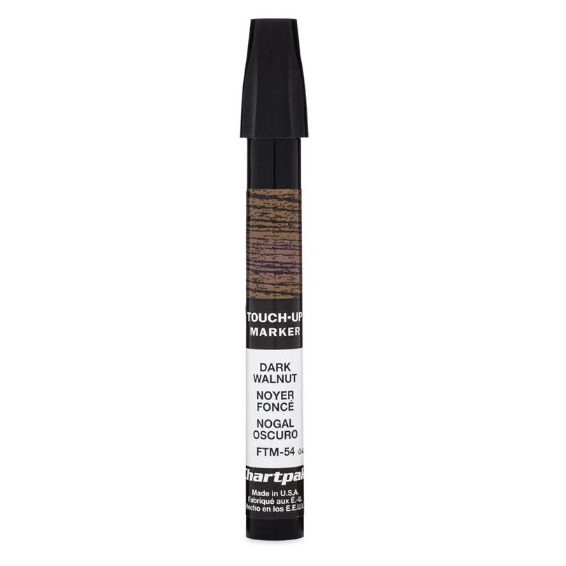 Chartpak Wood Frame Touch-Up Marker, Tri-Nib, Dark Walnut, 1 Each (FTM54)