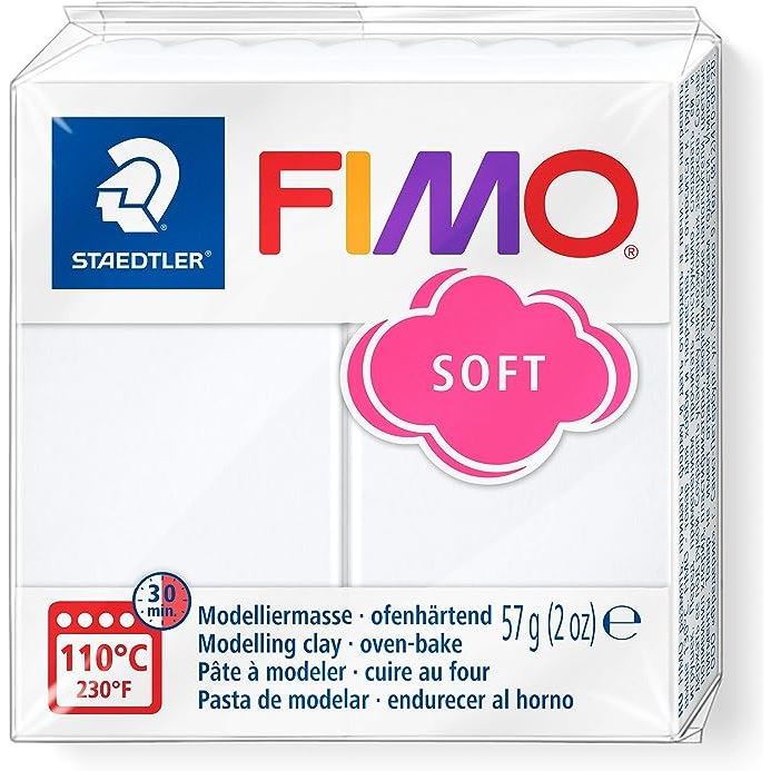 Fimo Soft Polymer Clay White 2 oz.