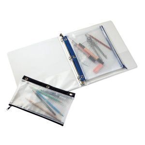 mesh pencil pouch for