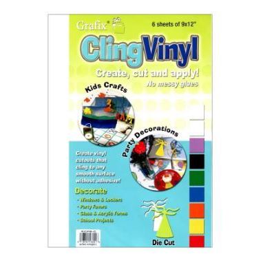 Cling Vinyl 9X12 White