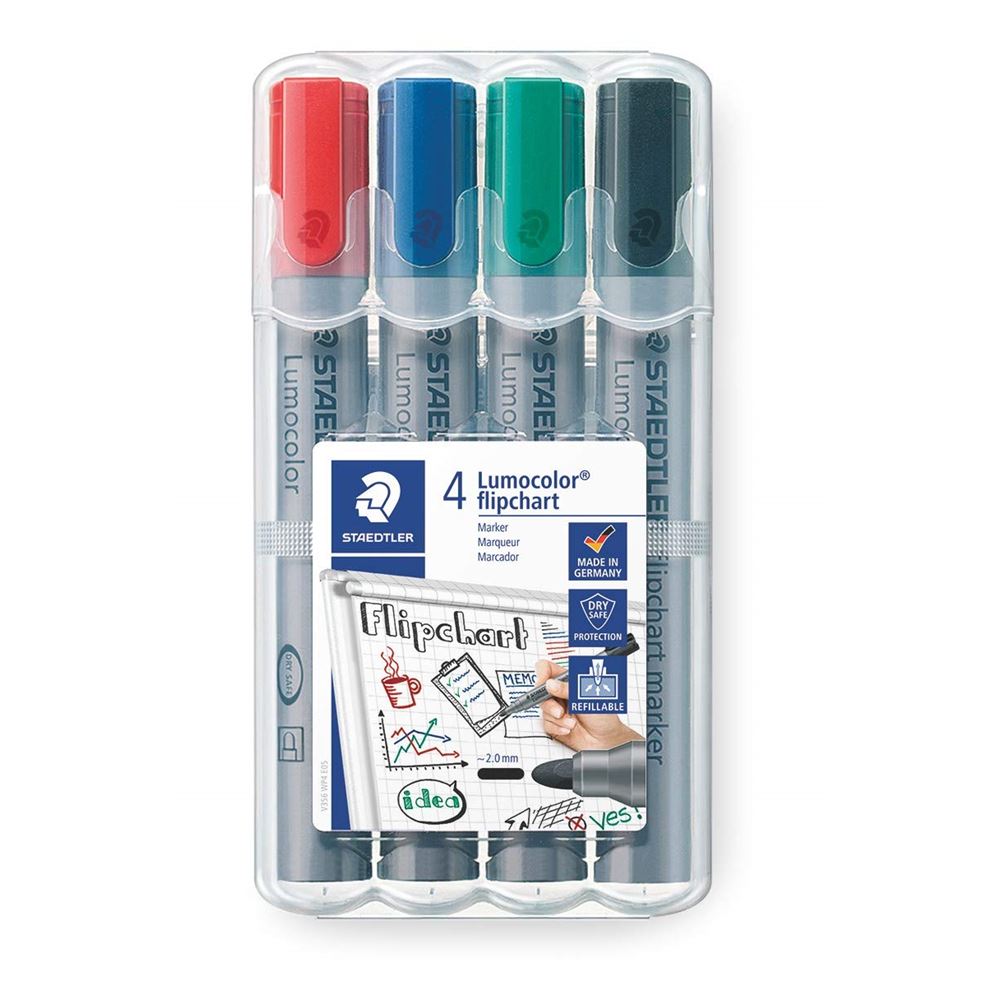 Staedtler 356 B WP4 Black,Blue,Green,Red 4pc(s) Marker