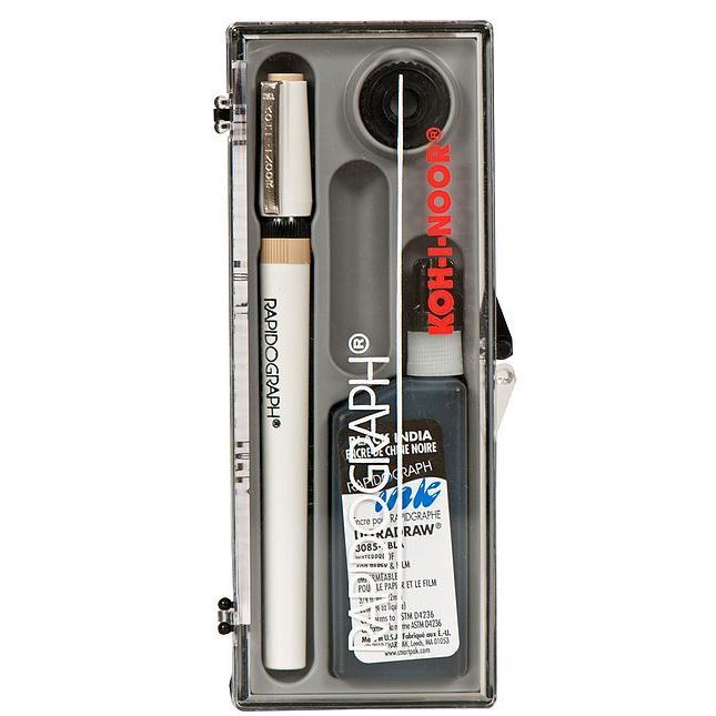 Koh-I-Noor Rapidograph Technical Pen Pen & Ink set 3X0/.25