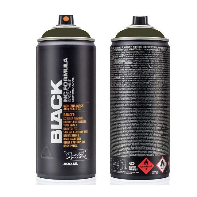 Montana Black 400ml High-Pressure Cans Spray Color B A Bosko