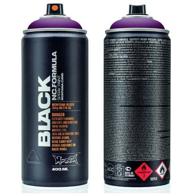 Montana Black 400ml High-Pressure Cans Spray Color Winegum