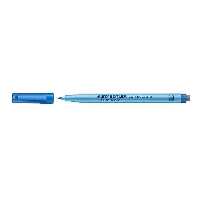 Staedtler Lumocolor Correctable Marker Pen - Medium - Blue