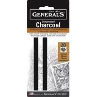 Charcoal Compressed Square 6B Soft Pack of 2
