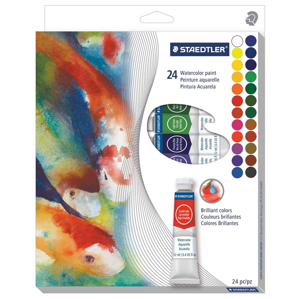 watercolor paints 24-piece set