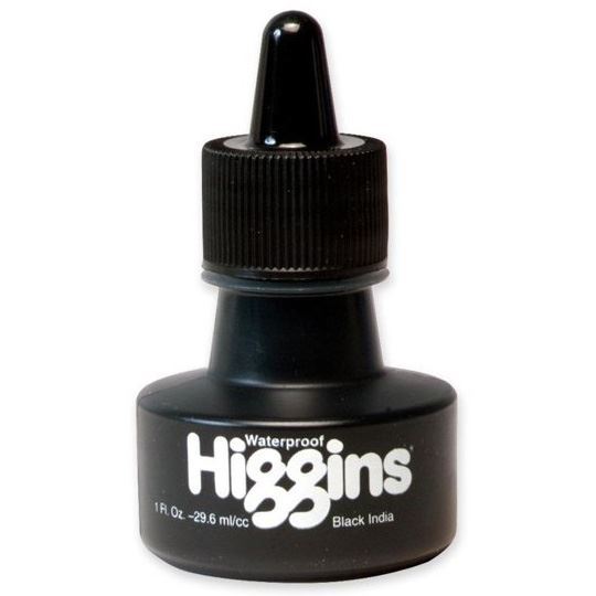 Higgins Black India Ink Waterproof 1 oz