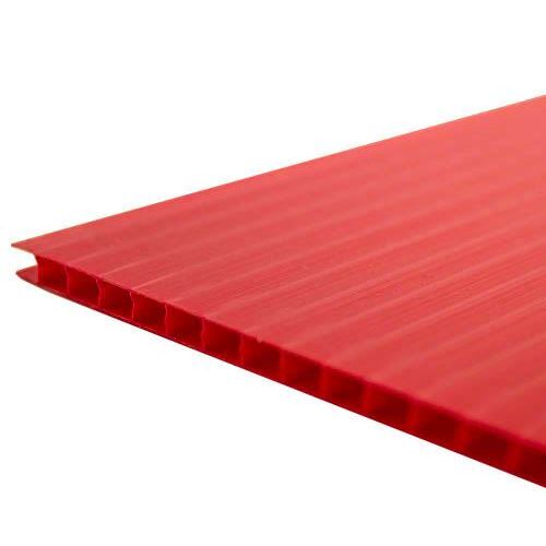 Du-All Plasticor Corrugated Board 48X96 Red 4mm