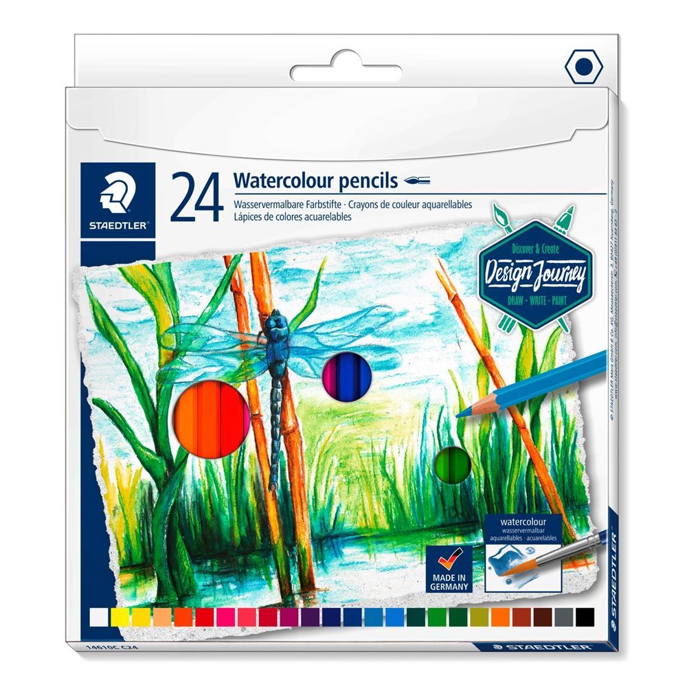 Watercolor Pencils 100% PEFC Box of 24