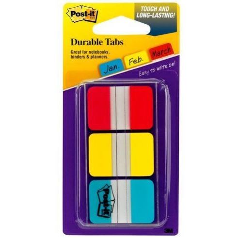 Post-it Index Tabs Assorted Colors 36pc