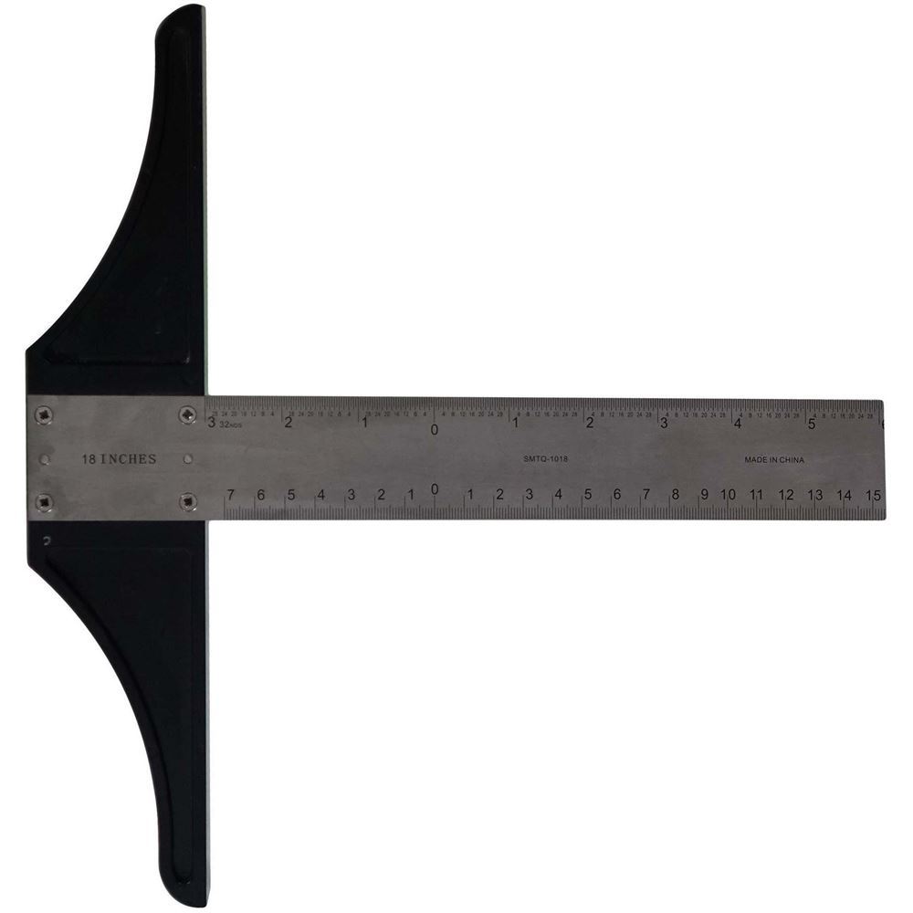 48 Graduated Stainless Steel Blade T-Square: inch and Metric