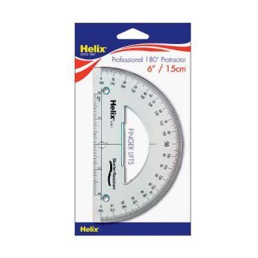 Protractor 6 " 180 Degree Tinted