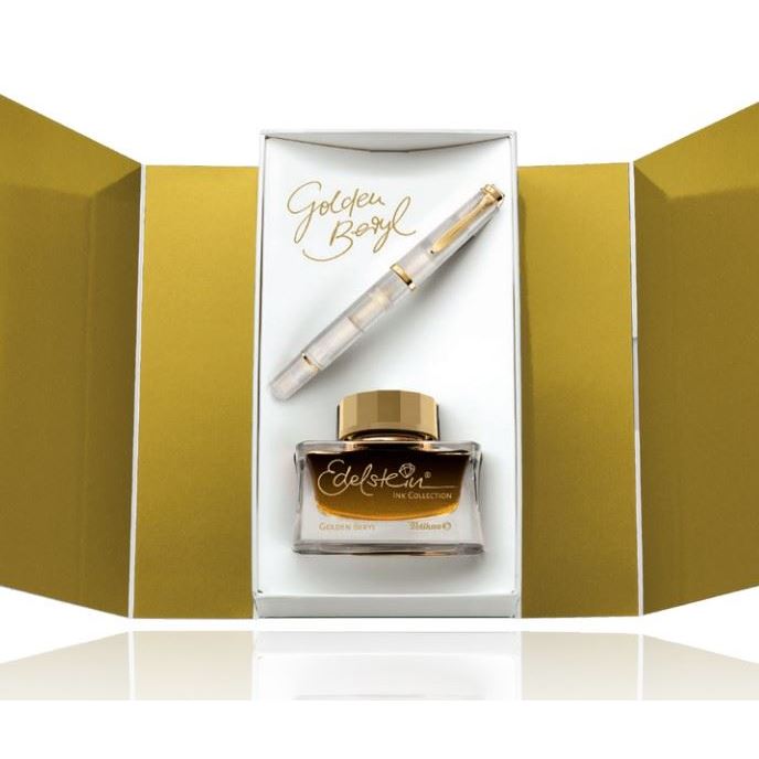 Pelikan Classic 200 Golden Beryl Fountain Pen Set, Fine SPECIAL EDITION