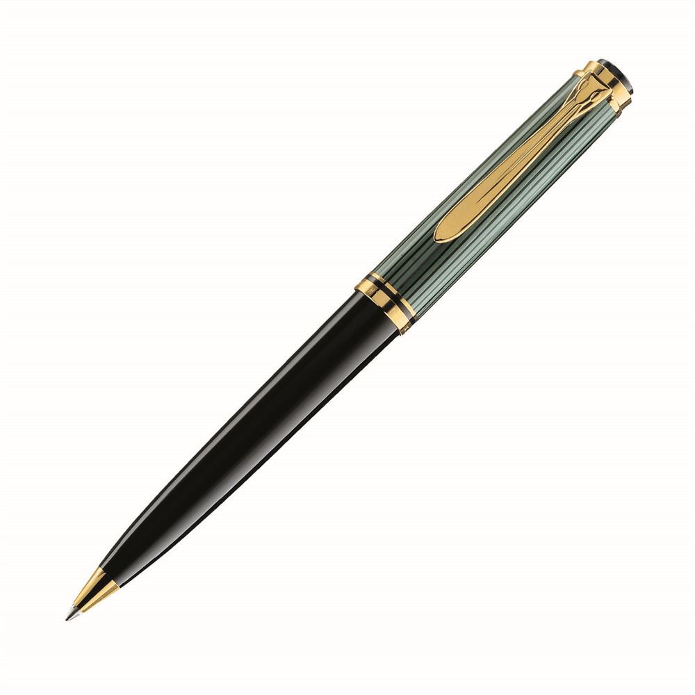 Pelikan Souveran K800 Black/Green Ballpoint Pen