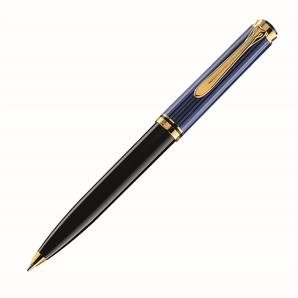 Pelikan Souveran K800 Black/Blue Ballpoint Pen
