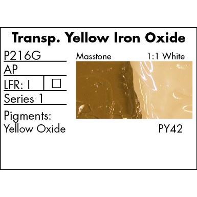 Grumbacher Pre-Tested Oil Paint 37ml Transparent Yellow Iron Oxide