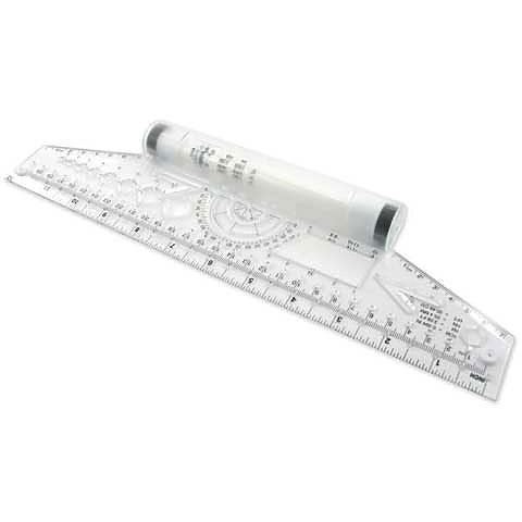 Westcott 12 Rolling Ruler, Clear (ROL-12)