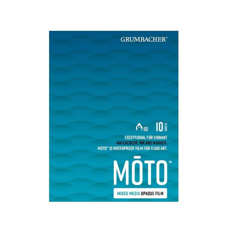 MOOTO Mixed Media Opaque Film 10 Sheet 10 pt. 9 x 12 Pad