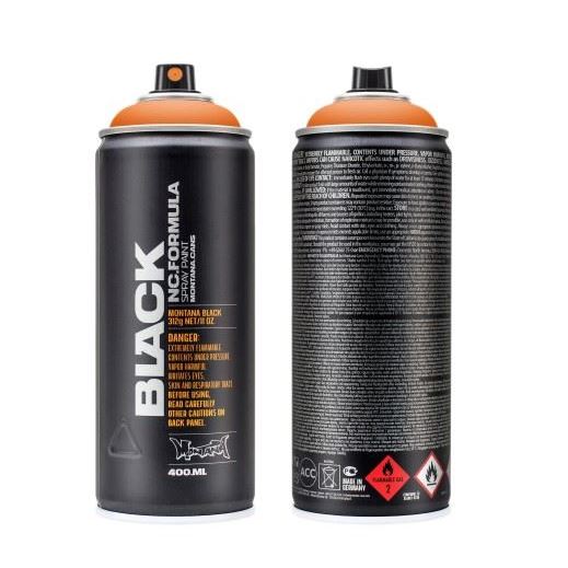 Montana Cans Black 400ml Spray Paint Power orange BP2000