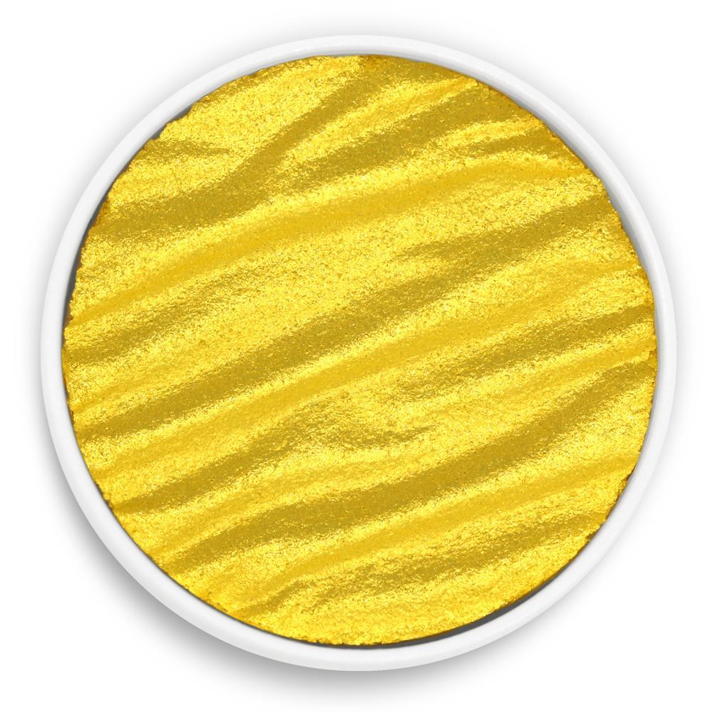 Coliro Pearlcolors Finetec Watercolor Pan Vibrant Yellow