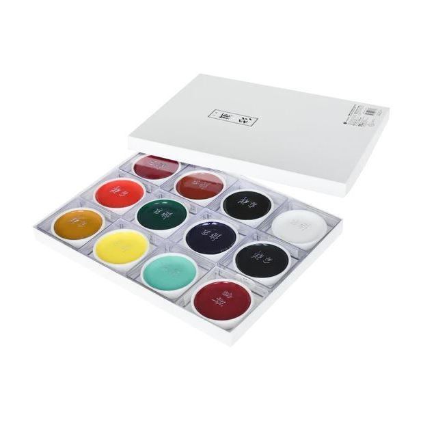 Sakura 24/48/60 color solid watercolor paint set pearlescent color pr –  AOOKMIYA